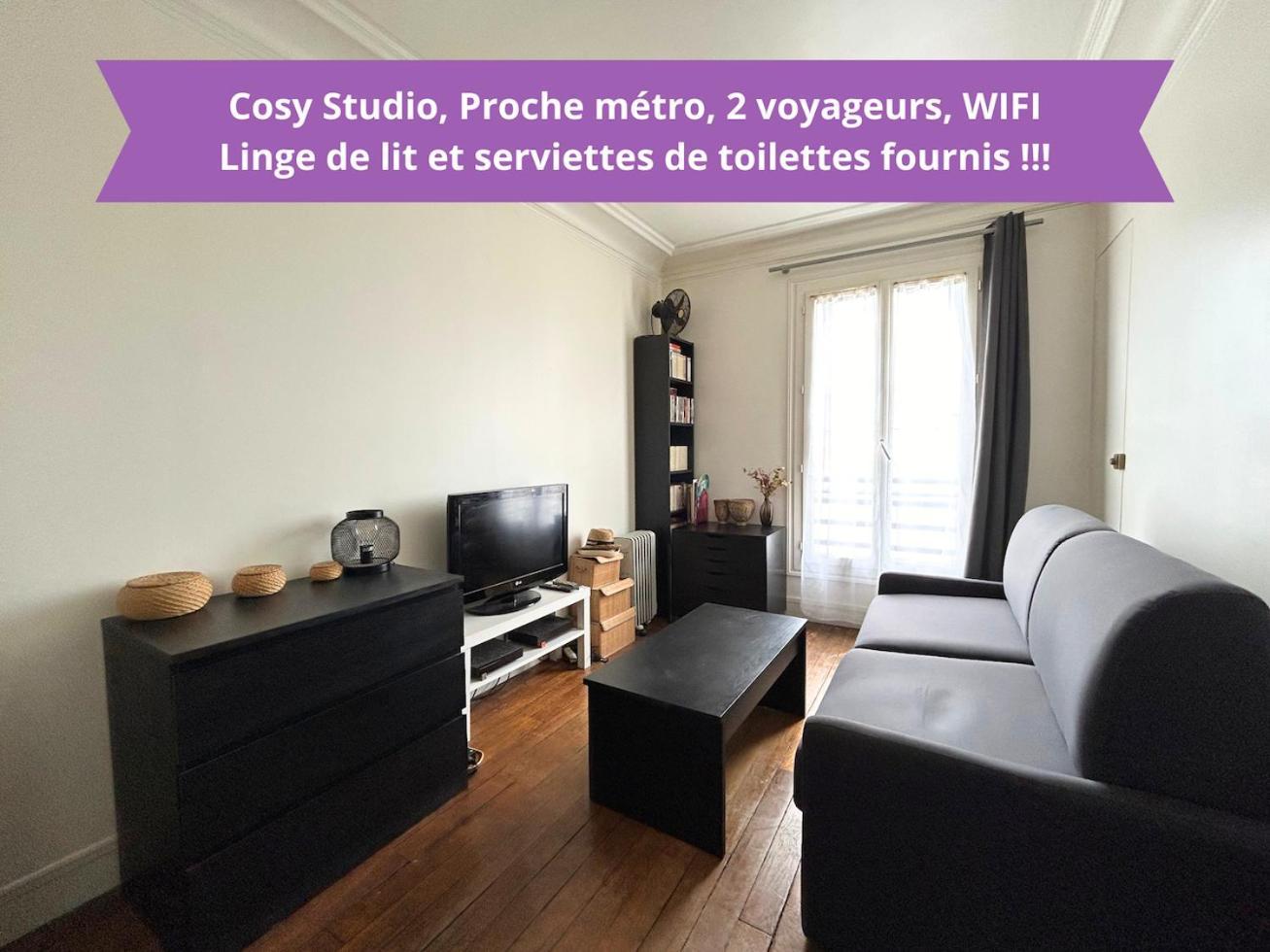 Apartamento Cosy Studio - Proche Metro - 2 Voyageurs Levallois-Perret Exterior foto